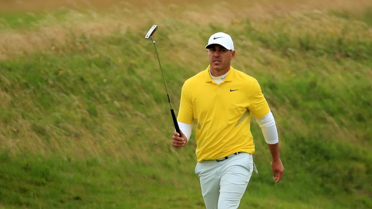 Brooks Koepka was not happy with JB Holmes' pace of play