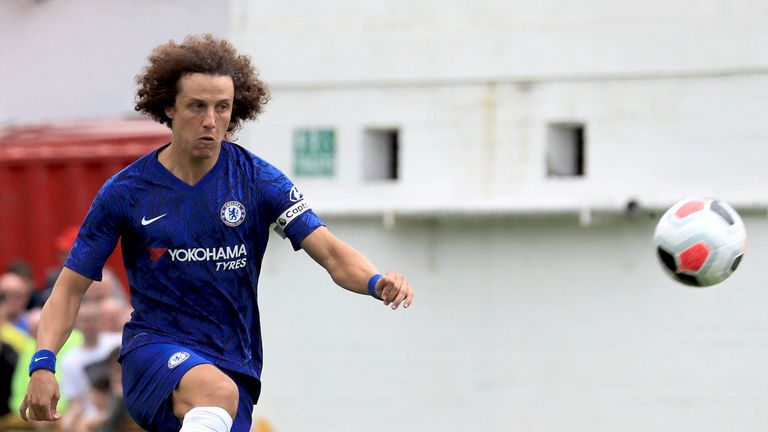 Chelsea captain David Luiz played against St Patrick's on Saturday