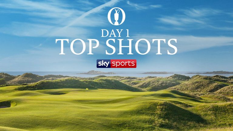 Watch a selection of the best shots from the first round of The Open Championship at Royal Portrush