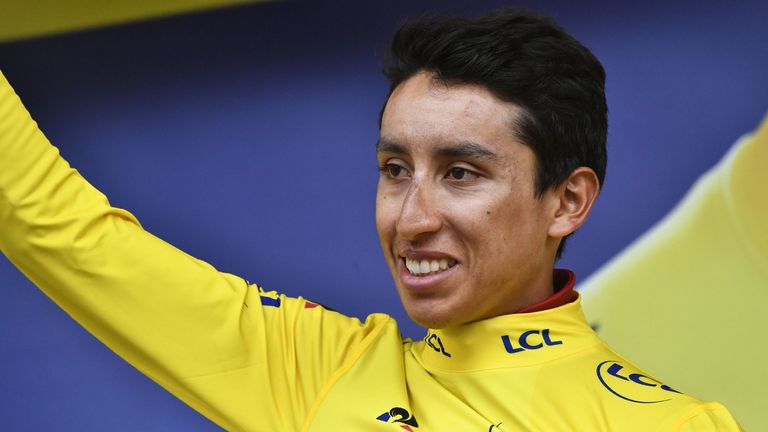 Colombia's Egan Bernal takes overall lead of the Tour de France