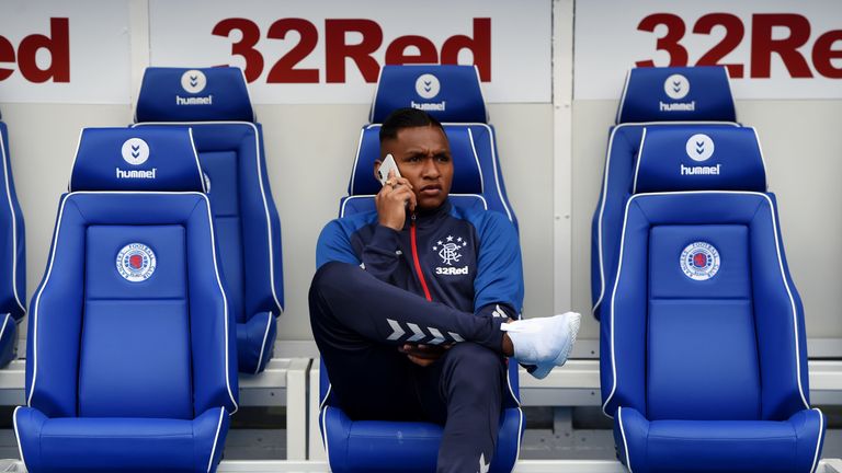 Alfredo Morelos has travelled with the Rangers squad