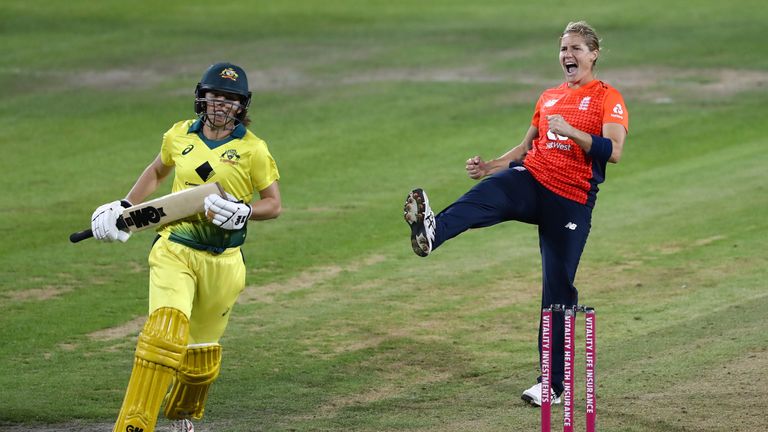 Katherine Brunt finished the multi-format series against Australia with eight wickets