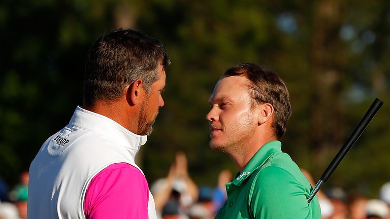Westwood congratulates Danny Willett on his 2016 Masters victory