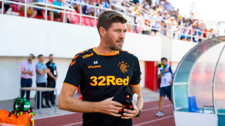 Steven Gerrard, the Rangers coach, has seen his team progress