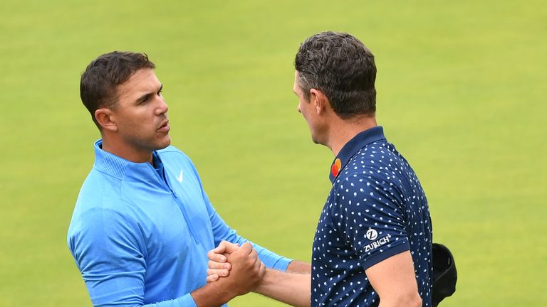 Brooks Koepka and Justin Rose were paired together in the third round of The Open