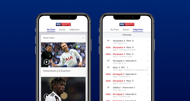 Get Premier League Goal Alerts And More With Sky Sports Football Score Centre Football News Sky Sports