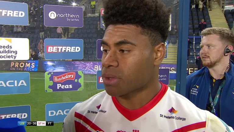 St Helens hat-trick hero Kevin Naiqama reflects on the 36-20 win over Leeds Rhinos after being named man of the match.