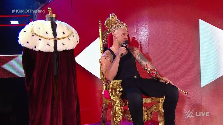 Corbin doesn't care what the WWE fans thinks – the King of the Ring throne is his only goal