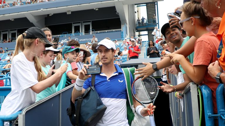 Murray recorded his return to a competitive singles court