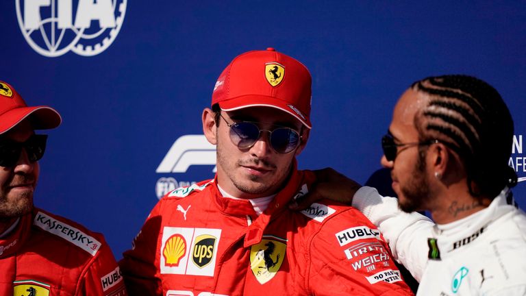 Charles Leclerc will start the Belgian GP from pole position after edging out his Ferrari team-mate Sebastian Vettel in qualifying. Lewis Hamilton starts third