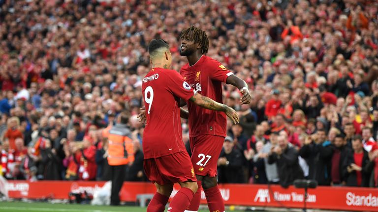 Origi scored in Liverpool's opening-day win against Norwich on Friday