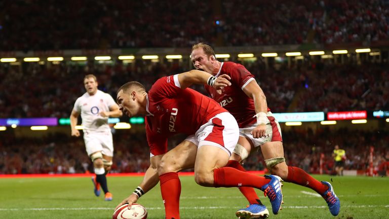 North scored his 38th international try to catch England off-guard in Cardiff