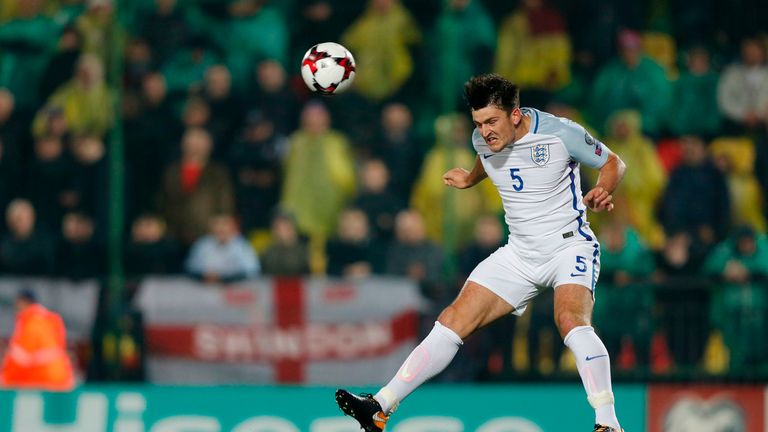 Maguire made his England debut against Lithuania