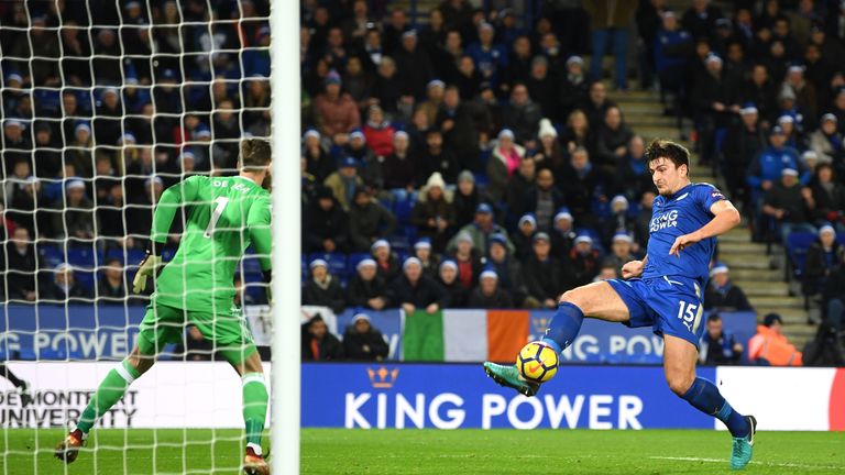 Maguire scored a late equaliser against Manchester United last season