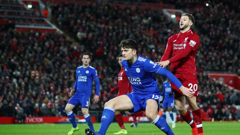 Maguire impressed at Anfield in January when Leicester held Liverpool to a draw