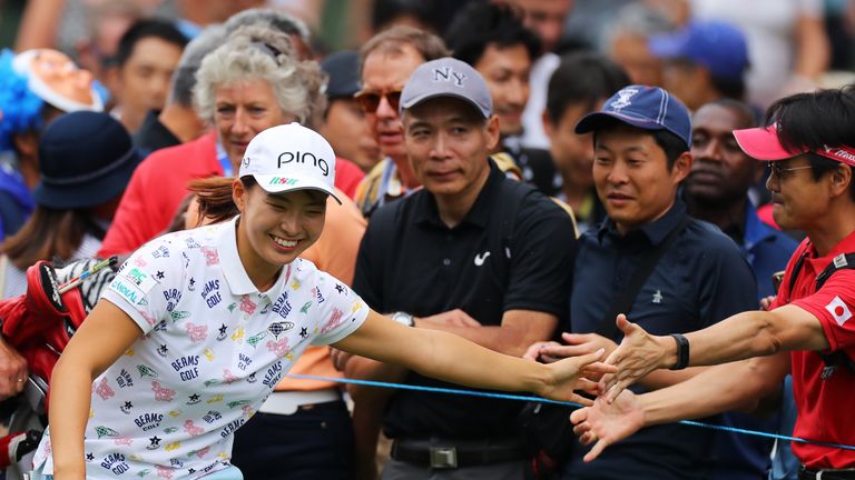 Hinako Shibuno is defending champion at the Women's British Open 