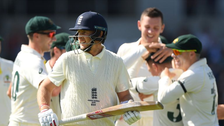 Joe Root was out for a duck in the third Ashes Test on his home ground at Headingley