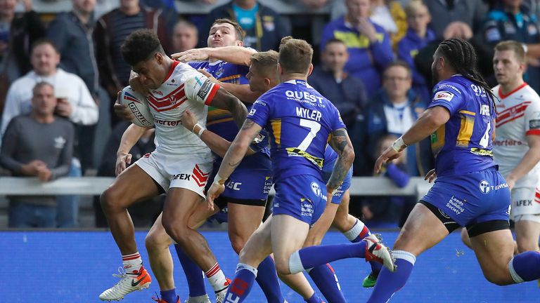 Kevin Naiqama proved tough for Leeds to contain