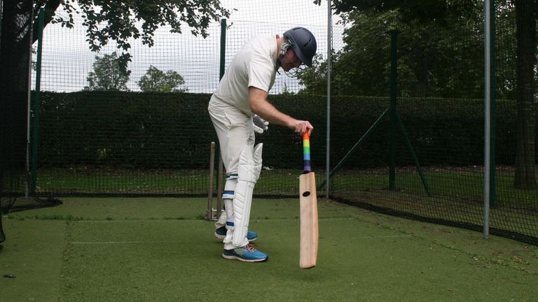 Lachlan started playing cricket again in his 30s in his adopted city of Birmingham, after several years away from the wicket