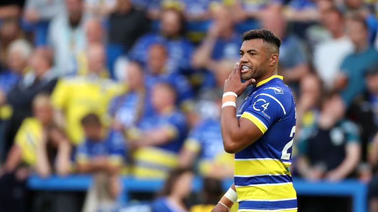 Luther Burrell made his Super League debut for Warrington Wolves