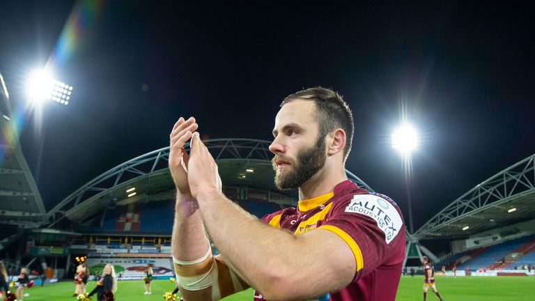 Matt Frawley's try helped seal a crucial win for Huddersfield away to Hull FC