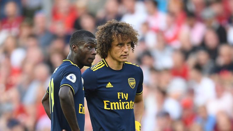 Nicolas Pepe and David Luiz were at the centre of everything Arsenal did well, and not so well, at Anfield