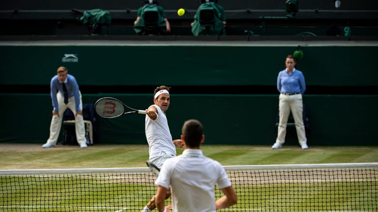 After beating Roger Federer in the Wimbledon final, Novak Djokovic has his sights set on the the Swiss' Grand Slam record of 20