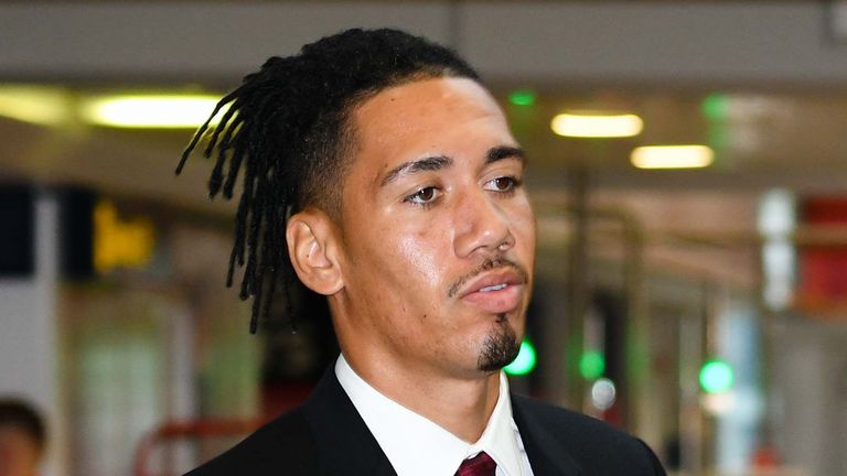 Chris Smalling will spend the remainder of the season at Roma