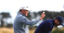 Westwood celebrates Carnoustie ace