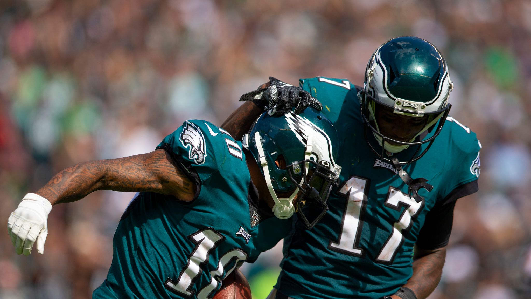 Eagles' Alshon Jeffery cleared for contact, 'sky's the limit