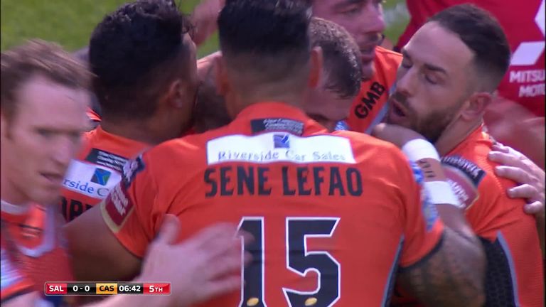 Castleford moved 10 points clear at the top of the Super League table after a comfortable win over Salford