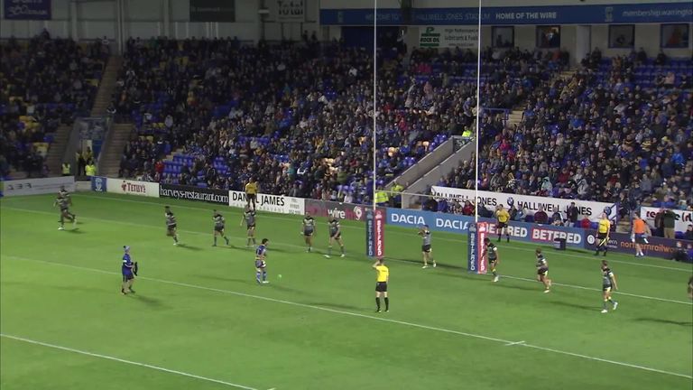Watch highlights as Warrington booked their Super League play-off place with victory over Wakefield