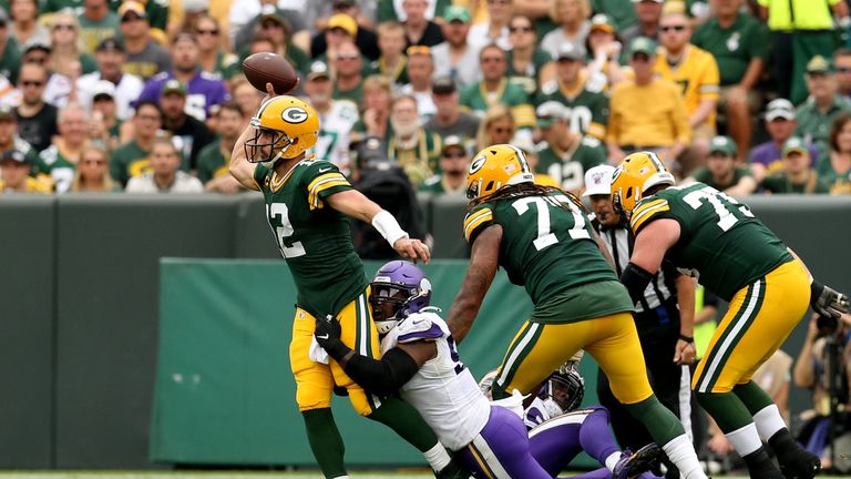 After Aaron Rodgers started fast, the Vikings defense clamped down for the rest of the game