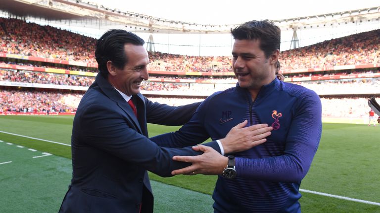 Arsenal head coach Unai Emery and Tottenham manager Mauricio Pochettino had to make do with a share of the spoils from the north London derby