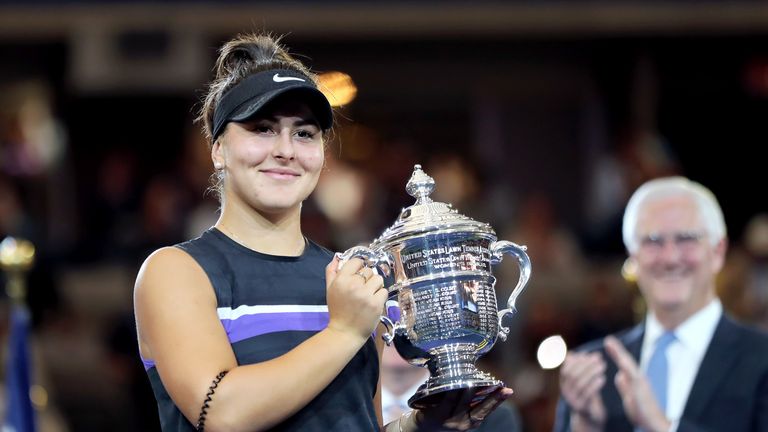 Bianca Andreescu es la primera campeona de mujeres solteras en ganar el US Open en su primer intento