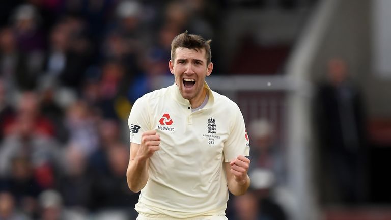 Craig Overton last played for England during The Ashes