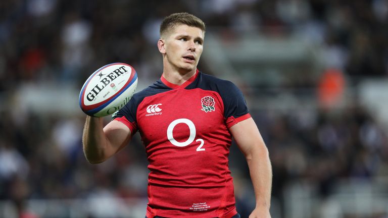 Captain Owen Farrell kicked strongly off the tee throughout, notching three penalties and four conversions 
