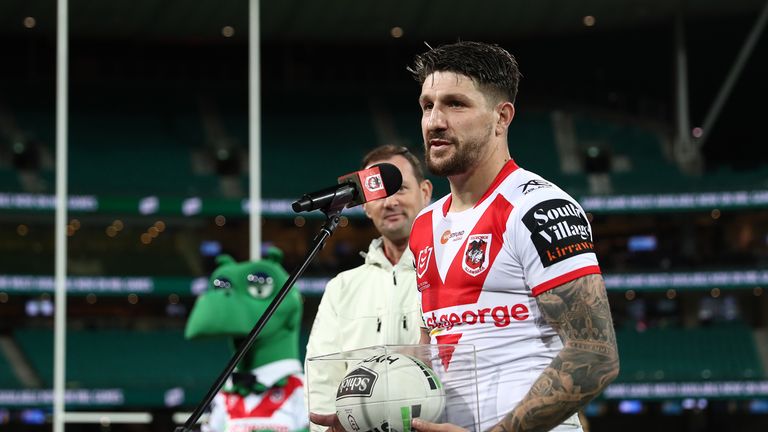 Gareth Widdop made his final appearance for the Dragons last week