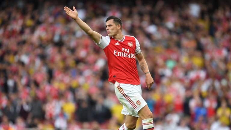 Granit Xhaka's late lunge gifted Spurs a penalty