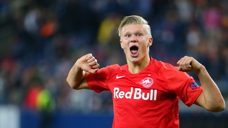 Erling Haaland hizo historia en la Liga de Campeones con un hat-trick en la victoria de Reb Salzburg sobre Genk