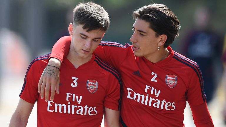 Full-backs Tierney and Hector Bellerin are key figures in Arteta's system
