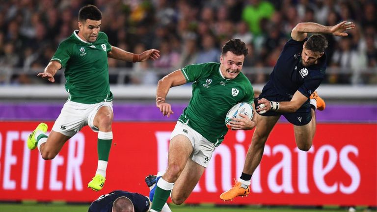 Ireland made 10 clean breaks to Scotland's three