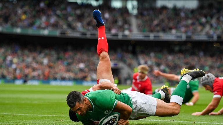 Kearney got over for the opening try of the day at the Aviva Stadium