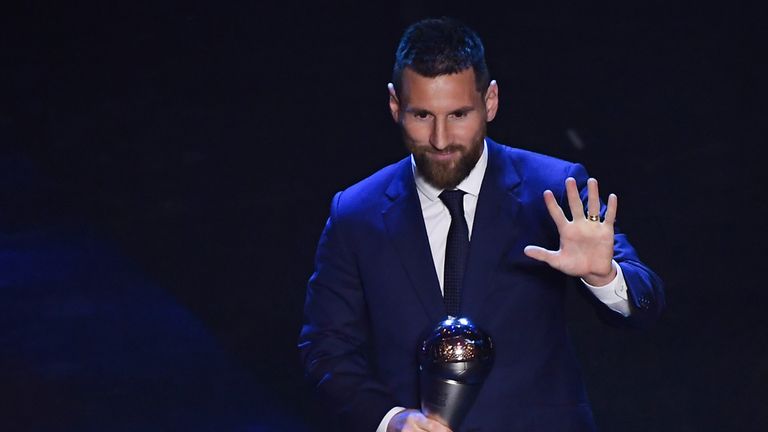 Lionel Messi fue nombrado mejor jugador masculino de la FIFA en septiembre