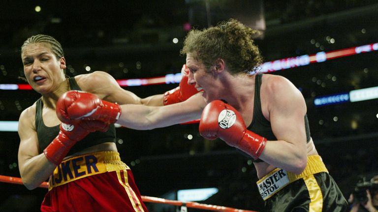 Couch (R) lost on points to Rijker who was nicknamed "The Most Dangerous Woman in the World"