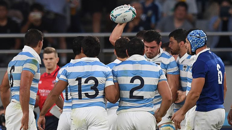 Guido Petti got Argentina straight back into the game early into the second half with a try