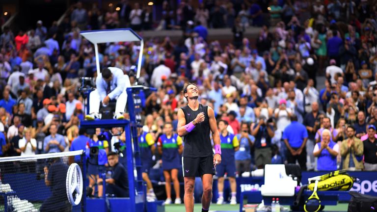 Nadal eventually won a gladiatorial battle on Arthur Ashe