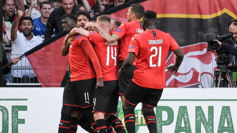 M'Baye Niang fired Rennes in front with a first-half penalty