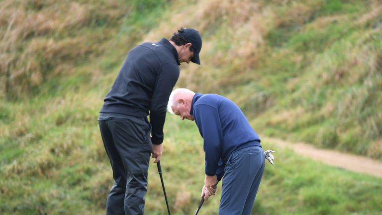 Rory McIlroy plays alongside his dad, Gerry, for a sixth time at the event