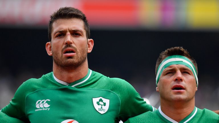 Jean Kleyn (left) has joined fellow South African-born forward CJ Stander in Ireland's Rugby World Cup squad after qualifying on residency grounds